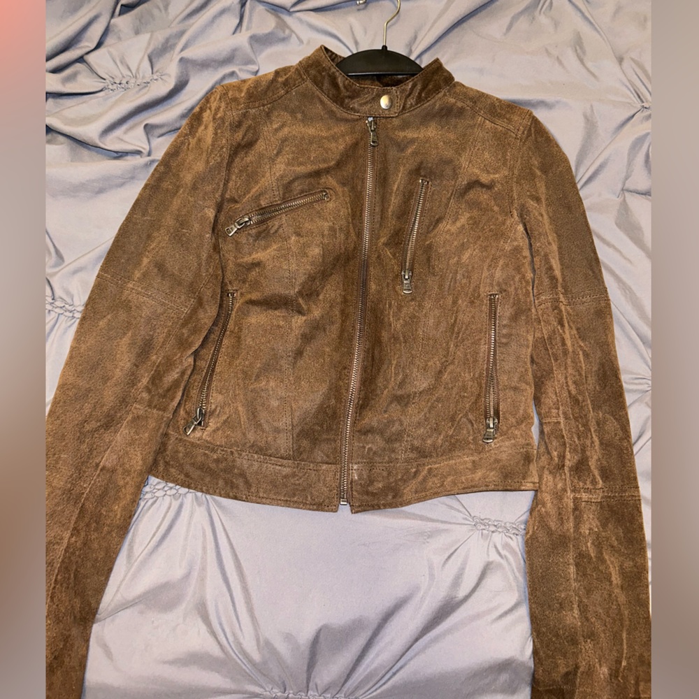Levi’s Brown Leather Suade Jacket